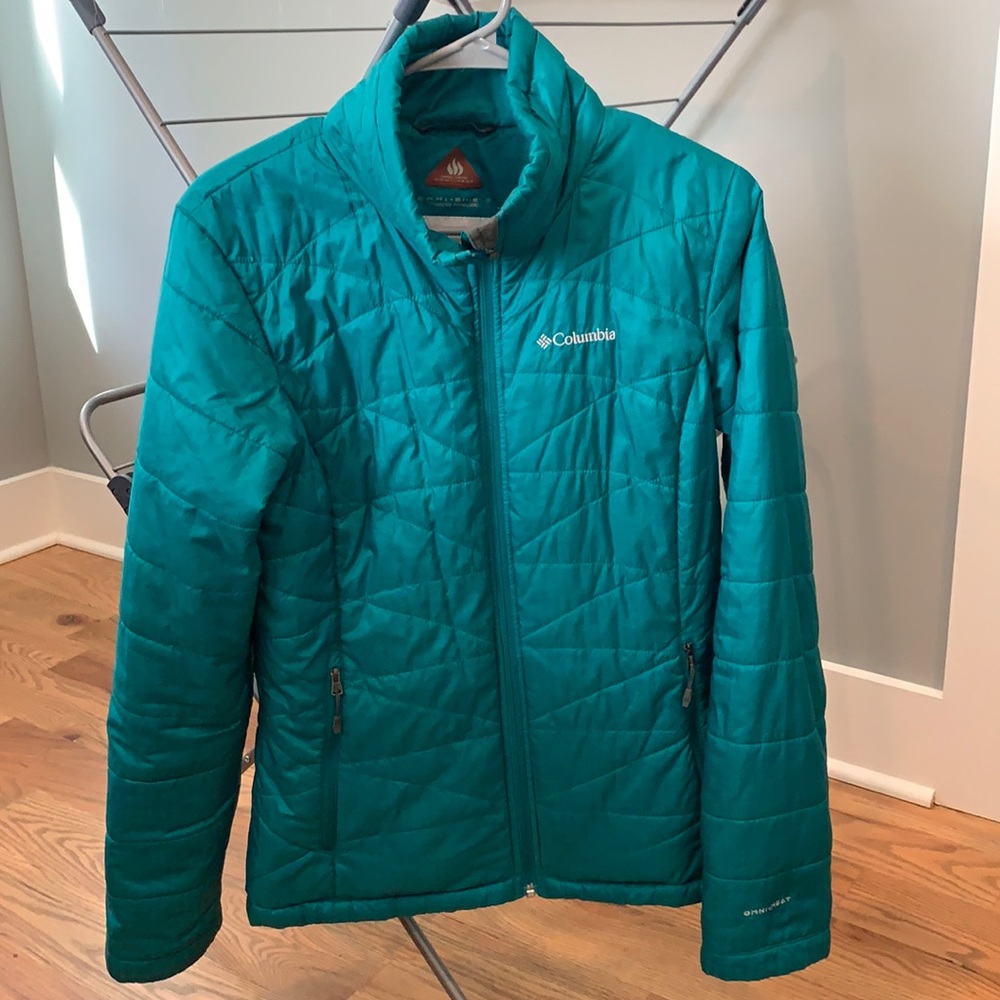Women’s Columbia Teal/Green Insulated Jacket - Size Medium